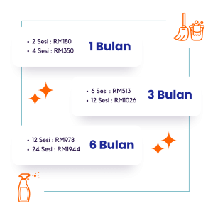 Harga Servis Bulanan Cuci Rumah Taiping